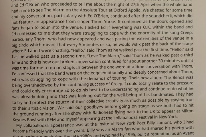 The Late MIKE PETERS Of THE ALARM Writes Of Performing/Collaborating With BILLY LAMONT in Just Released Autobiography Part 2 – HOPE