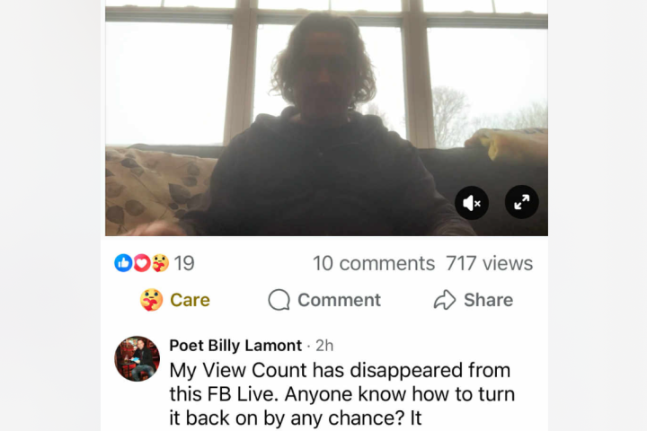 BILLYLAMONT. NET Received A Half Million Views In Both January & December! THANK YOU! <3 For This & Making Second Intimate FB LIVE Video Reading Of New Book A Success!!! <3!