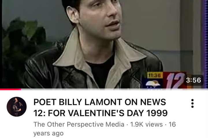 BILLY LAMONT Romantic Poem For VALENTINE’S DAY