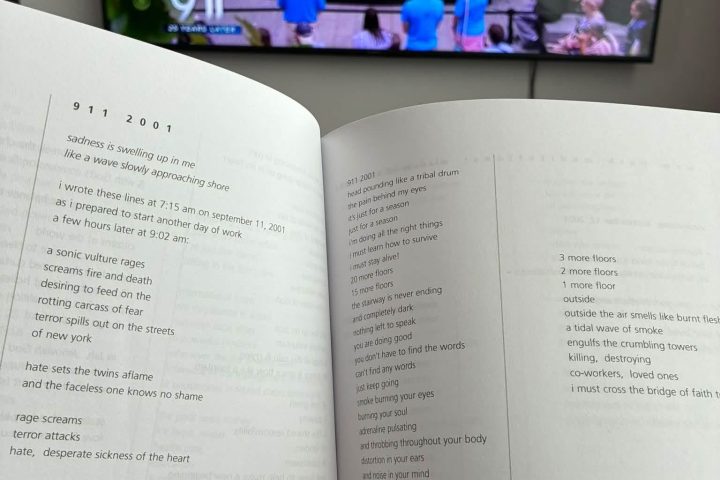 A 911 2001 POEM PHOTO & VIDEO RECITAL OF A SEPT 11Th DAYS THAT FOLLOWED POEM I WROTE 25 YEARS AGO POSTED IN MEMORIAL NOW FOR FAMILIES OF NY HEROES AT 25TH ANNIVERSARY OF 911 TRAGEDY – WE WILL NEVER FORGET!!! <3 +